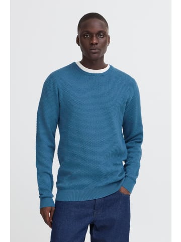 BLEND Strickpullover BHREDHILL CREW NECK KNIT NOOS in Blau