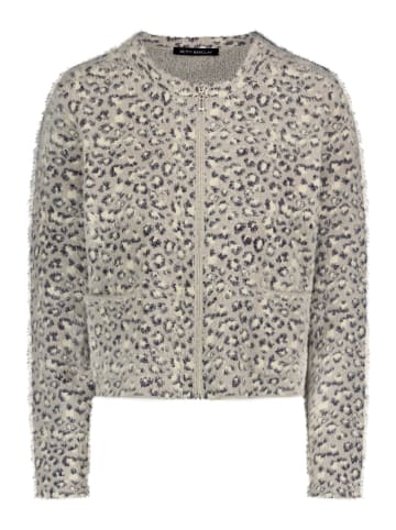 Betty Barclay Casual-Strickjacke mit aufgesetzten Taschen in Patch Grey/Beige