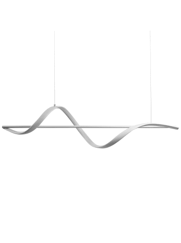 Beliani Pendelleuchten KHUTTI in Weiß - (W) 90 x (H) 100 x (L) 16 cm