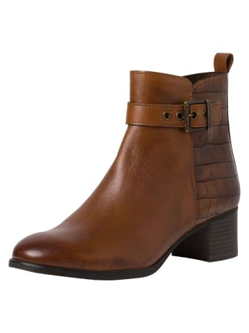 Marco Tozzi Stiefelette in COGNAC COMB