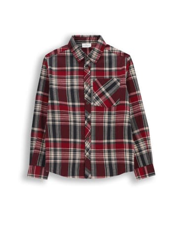 Coccodrillo Flanellhemd mit langen Ärmeln in dunkelrot