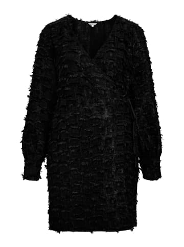 Object Kleid mit V-Ausschnitt in Black