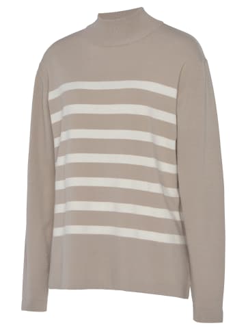 LASCANA Rollkragenpullover in sand/creme