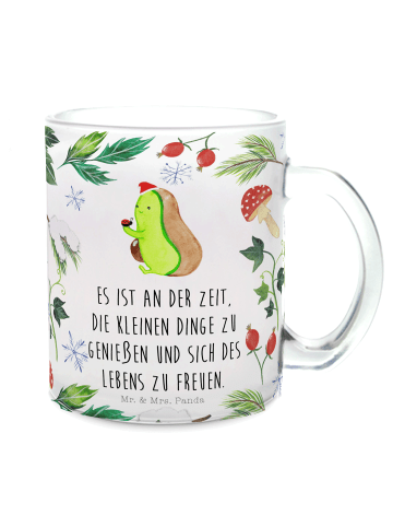 Mr. & Mrs. Panda Trinkglas null null mit Spruch in Transparent