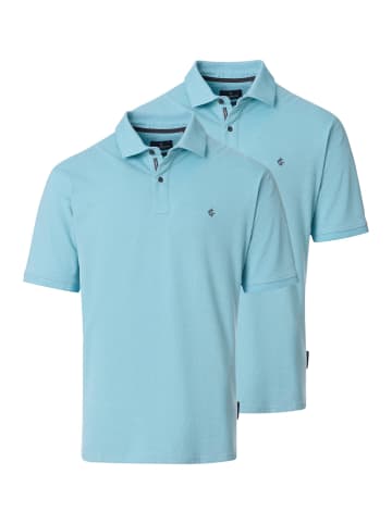 Casa moda Poloshirt Basic in Türkis