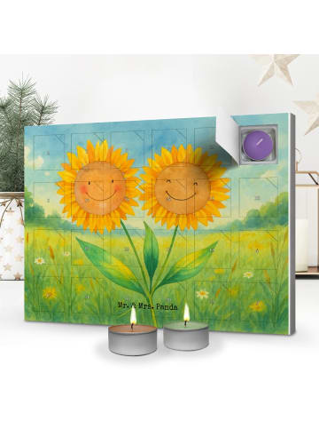 Mr. & Mrs. Panda Duftkerzen Adventskalender Blume Sonnenblume De... in Weiß