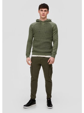 QS Strickpullover langarm in Olive