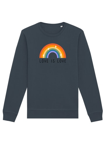 wat? Apparel Sweatshirt Love is love in India Ink Grey