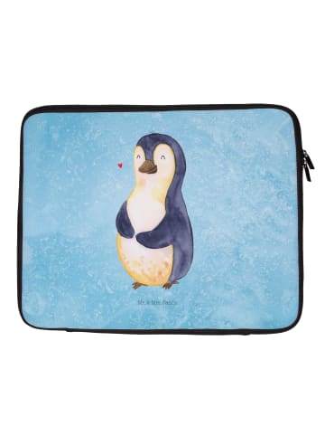 Mr. & Mrs. Panda Notebook Tasche Pinguin Diät ohne Spruch in Eisblau