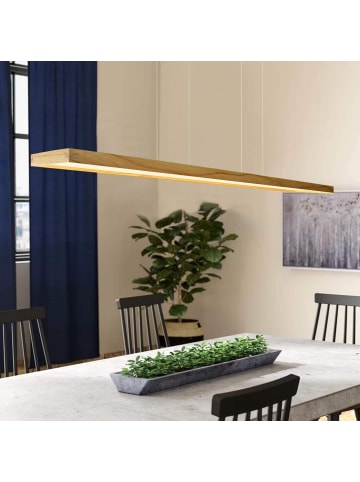 ZMH Pendelleuchte LED, Holz , Dimmbar 3000–6000K, 40W, Modern