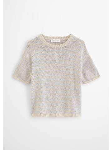 Marc O'Polo Kurzarm Pullover in Gray Silk