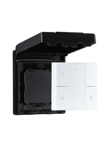 paulmann SH Zigbee Smart Switch Outdoor IP44 On/Off/Dimm mit schwarzer Schutzkappe