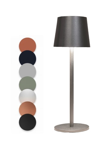 Coen Bakker LED Tischlampe dimmbar IP44 Innen & Außen 36,5x11cm Glatt in Anthrazit