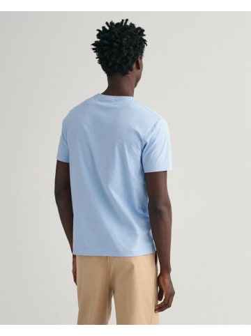 Gant T-Shirt in capri blue