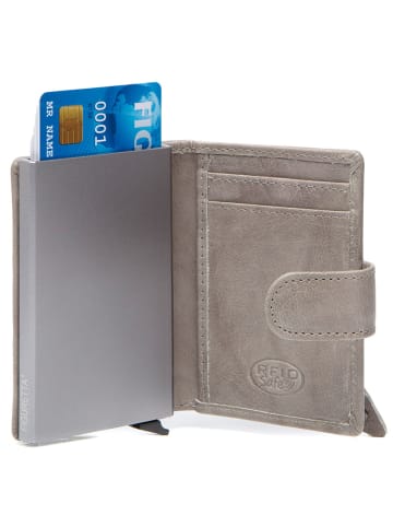 The Chesterfield Brand Prague Kreditkartenetui RFID Schutz Leder 7 cm in light grey