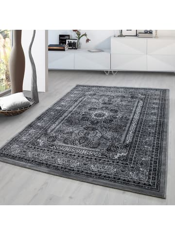 KADIMA DESIGN Orientteppich Kurzflor Polypropylen saugroboter Wohnzimmer in Grau