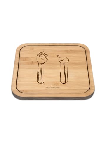 Mr. & Mrs. Panda Tassenuntersetzer Streichhölzer ohne Spruch in Transparent