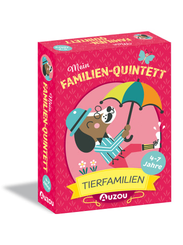 AUZOU Kartenspiel Mein Familien-Quintett - Tierfamilien in Bunt