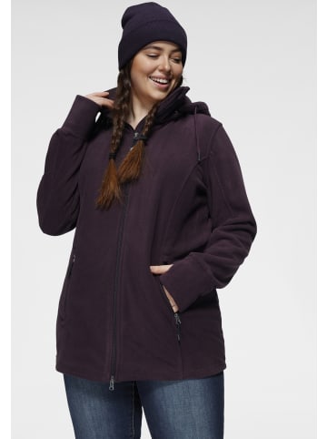 Polarino Fleecejacke in aubergine