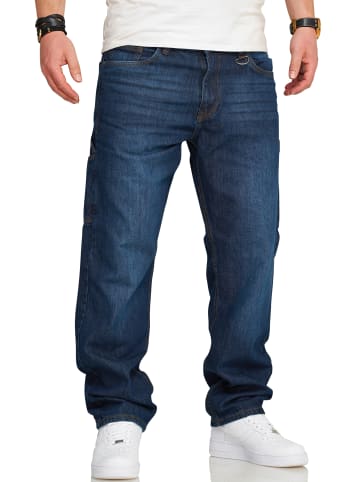 SOUL STAR Jeans - S2CHEB Lange Hose Carpenter Bermuda Regular-Fit Workwear in Indigo