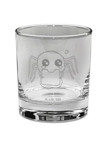 Mr. & Mrs. Panda Tumbler Glas Spinne Agathe Sandwich ohne Spruch in Transparent