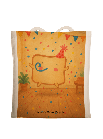 Mr. & Mrs. Panda Schultertasche Toast Party Design ohne Spruch in Weiß