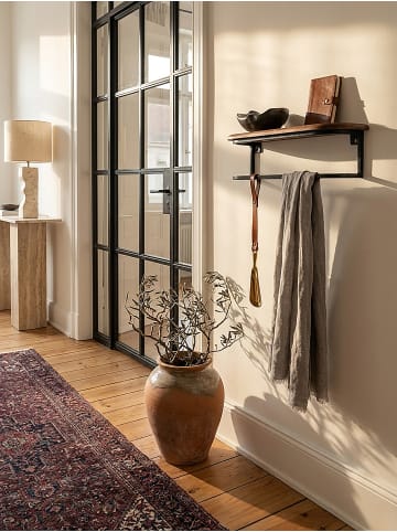 KADIMA DESIGN Wandregal Hängeregal | Sheesham, 50x15x13cm, Industrial