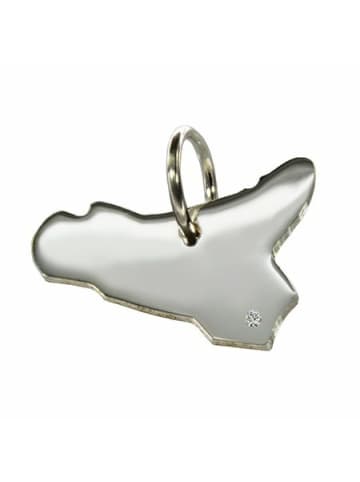 Schmuckador Sizilien Anhänger mit Brillant 0,015ct 925 Silber in silber