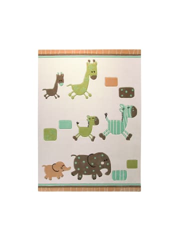 ESPRIT Kinderteppich Lucky Zoo in beige multicolor
