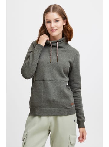 Oxmo Hoodie OXVimpa 21300545-ME Sweatpullover mit Tube-Kragen und kontrastreichem Kordelzug in Grün