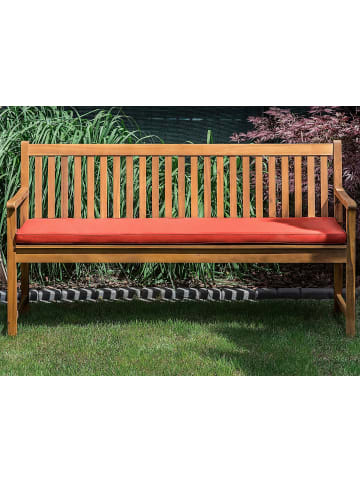 Beliani Gartenbank VIVARA in Braun/Rot - (W) 160 x (H) 88 x (L) 61 cm