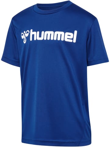 Hummel T-Shirt Hmllogo Kinder in TRUE BLUE