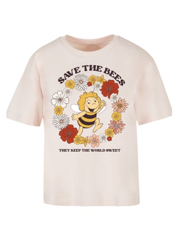 F4NT4STIC Ladies Everyday Tee Die Biene Maja Save The Bees in pink