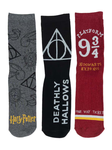 Harry Potter 5er Pack Harry Potter Socken Sneaker 40-45 in Mehrfarbig