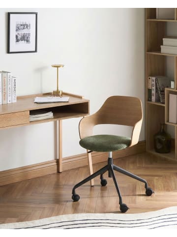 Beliani Bürostuhl NOVATO in Braun/Grün - (W) 45 x (H) 76 x (L) 45 cm