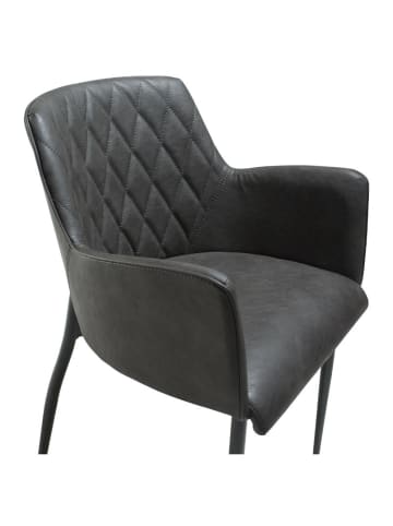 ebuy24 Esszimmerstuhl Rombo Grau 2er Set