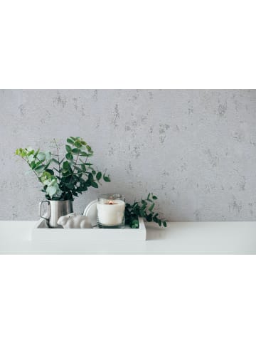 A.S. Création Tapete Structure Sparks in Grau-Silber 