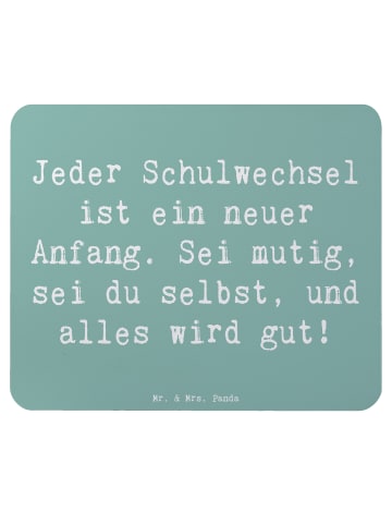 Mr. & Mrs. Panda Mousepad Spruch Einen Schulwechsel bewältigen m... in Meeresbrise