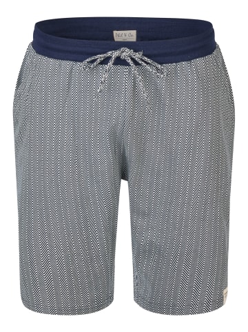 Phil & Co. Berlin  Pyjama Shorty in dunkelblau-weiß