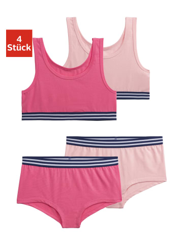 Buffalo Set: Bustier in rosa / pink