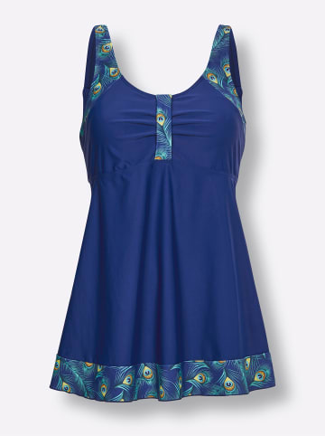 WITT WEIDEN Tankini-Oberteil in royalblau-blaugrün-bedruckt