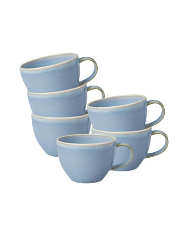 like. by Villeroy & Boch 6er Set Kaffeetassen Crafted in 247 ml in Blueberry
