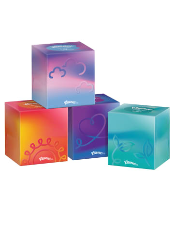 Kleenex Kosmetiktücher Taschentücher Boxen 3-lagig Collection Würfel 12 x 48 Stk
