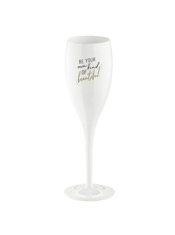 koziol CHEERS No. 1 BE YOUR OWN KIND OF BEAUT * - Glas 100ml mit Druck in cotton white