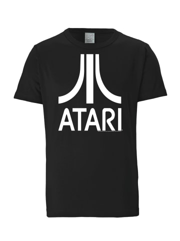 Logoshirt T-Shirt Atari – Logo in schwarz