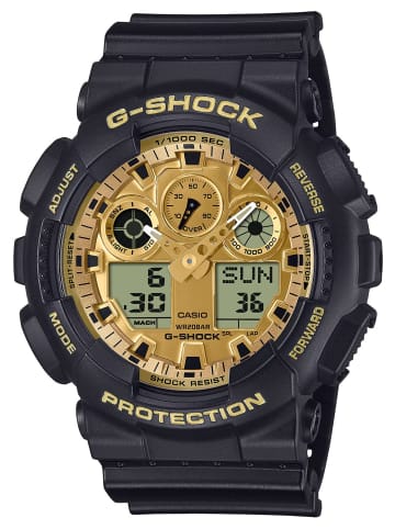 Casio G-Shock Classic Herrenuhr Schwarz/Goldfarben