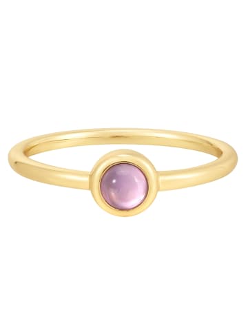 Glanzstücke München Ring Sterling Silber gelbgold Amethyst in gelbgold