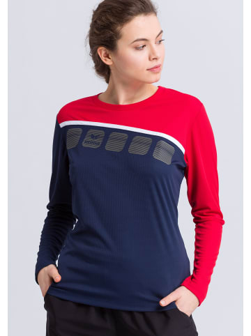 erima 5-C Longsleeve in new navy/rot/weiss