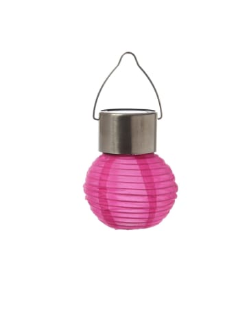 MARELIDA LED Solar Mini Lampion Gartenlampion D: 7cm in pink