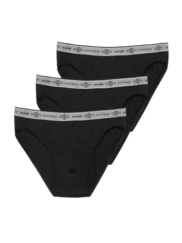 Haasis Bodywear 3er-Set: Slip in schwarz